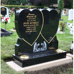 Double heart memorial