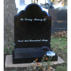 Coleby Shape Memorial In Star Galaxy Granite