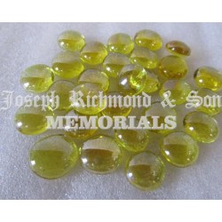 Yellow Round Glass Beads