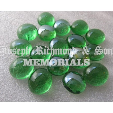 Green Round Glass Beads