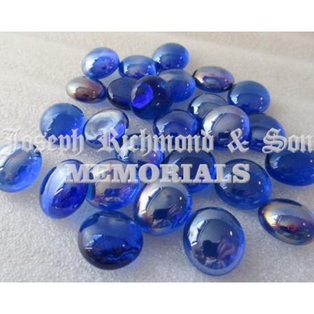 Blue Round Glass Beads