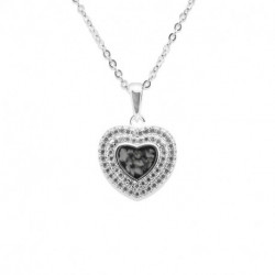 EverWith Ladies Cherish Memorial Ashes Pendant with Fine Crystals