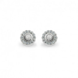 EverWith Ladies Petals Memorial Ashes Earrings with Fine Crystals