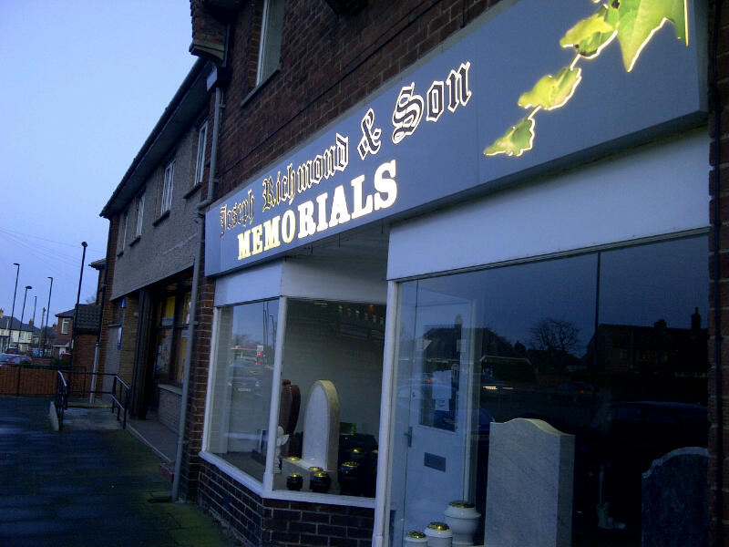 Joseph Richmond & Son Memorials, North Shields Showroom